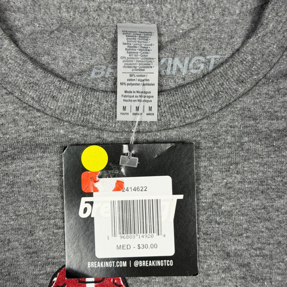 BreakingT Georgia Bulldogs Youth Medium Gray Graphic T-Shirt New with‎ Tags - Picture 3 of 4